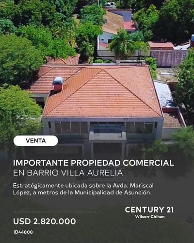 Vendo importante propiedad comercial barrio Villa Aurelia