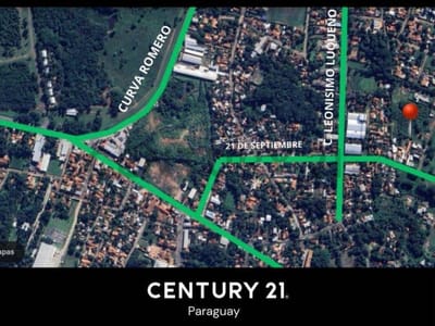 Terreno 1920 m2 a 100 m de Leonismo Luqueño