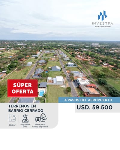 TERRENO EN VENTA A PASOS DEL AEROPUERTO
