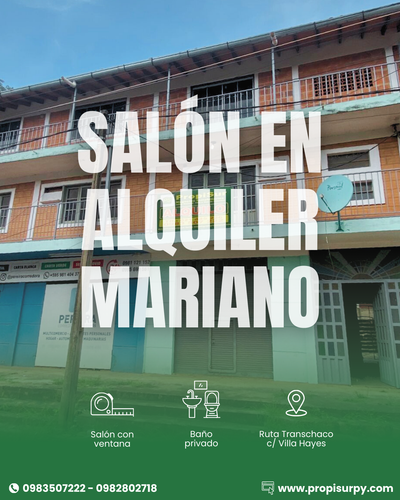 SALÓN EN ALQUILER - MARIANO ROQUE ALONSO