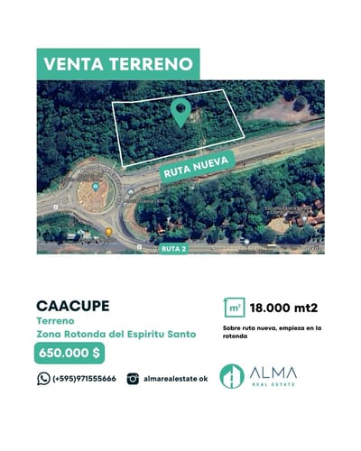 VENTA TERRENO CAACUPE