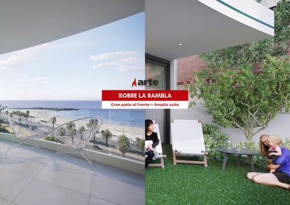 Venta de apartamento de 2 dormitorios con gran patio y suite en Malvin