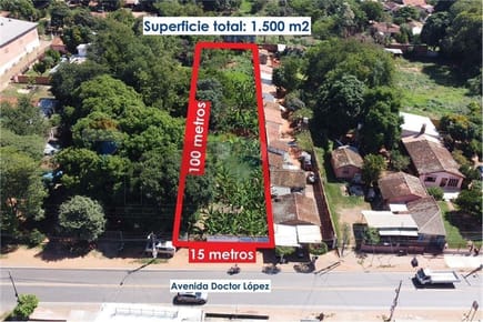En venta amplio terreno sobre ruta en Capiata !