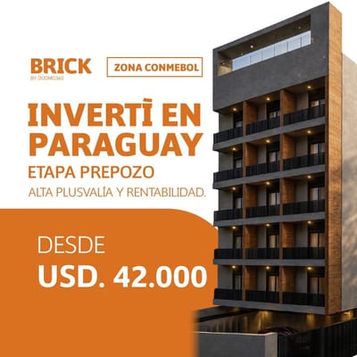 USD 42.000 Venta  departamento en pozo, zona Conmebol