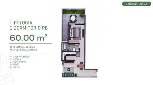 Veralta Vida de Club: Exclusivo Departamento de 1 Dormitorio con Patio, en Pozo.