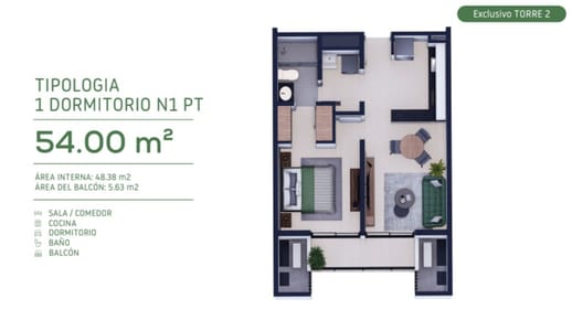 Exclusivo Departamento de 1 Dormitorio en Pozo en Veralta Vida de Club: Inversión Inteligente y Estilo de Vida Superior.