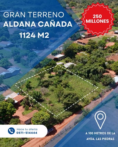 Gran terreno en Aldana Cañada