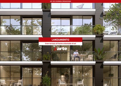Venta de apartamento de 1 dormitorio con terraza al sol en barrio sur