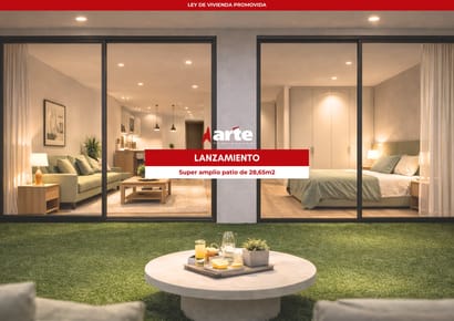 Venta de apartamento de 1 dormitorio con muy amplio patio de 28m2 en barrio sur