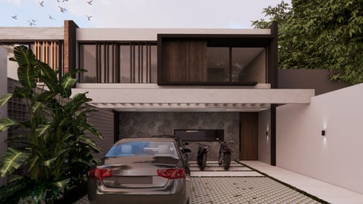 Casa moderna en construcción CON 4 DORMITORIOS EN SUITE Z. COLE STA ANA
