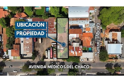 TERRENO SOBRE AVDA MEDICOS DEL CHACO, NAZARETH - ASUNCIÓN EN VENTA (787 m2)