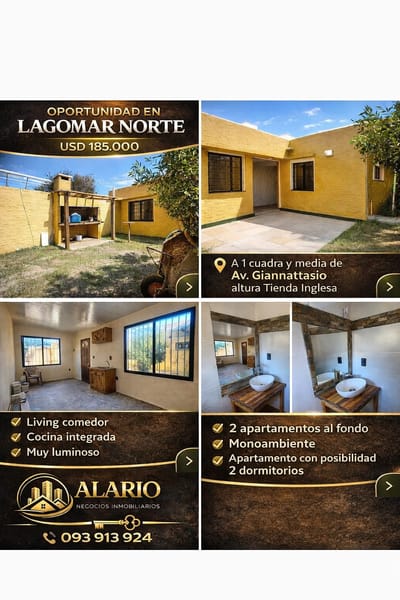 Venta APARTAMENTOS | USD 185.000 (las 2 unidades)