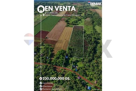 Estancia/Campo - Venta - Edelira, Itapúa, Paraguay