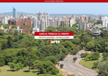 Venta de apartamento de 1 dormitorio con amplia terraza al frente en La Blanqueada