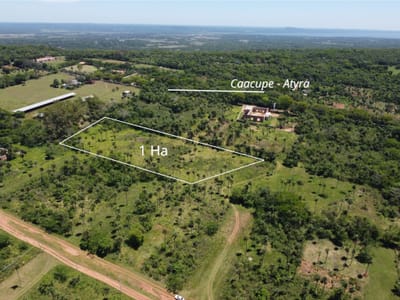 VENDO TERRENO DE 1 HECTAREA EN ATYRA, CERCANO A CAACUPE