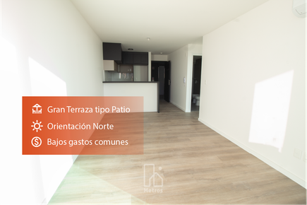Venta Apartamento Punta Carretas 1 dormitorio - A estrenar - Gran terraza tipo patio al Norte