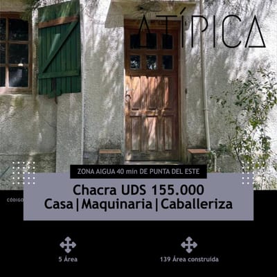 Chacra, Con Casco, AIGUA, MALDONADO
