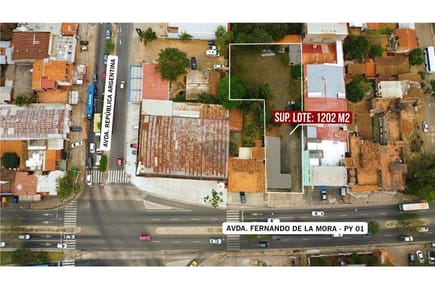 AMPLIO TERRENO COMERCIAL SOBRE AV. FERNANDO DE LA MORA, EN VENTA (1.202 m2)