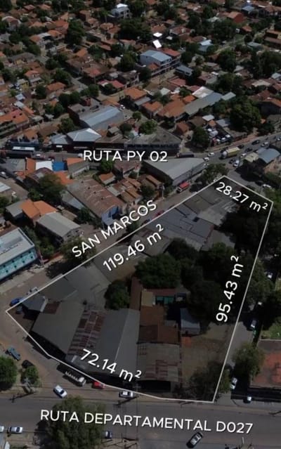VENDO GRAN TERRENO EN SAN LORENZO S/ RUTA 2
