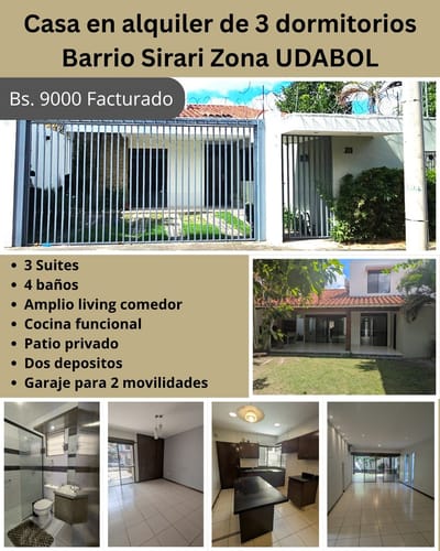 Casa en alquiler