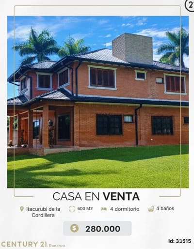 ¡EN VENTA LA CASA DE TUS SUEÑOS TE ESPERA EN ITACURUBÍ DE LA CORDILLERA!