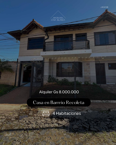 Alquiler Casa con 4 habitaciones en Villa Morra