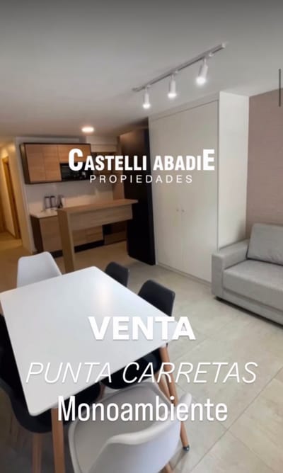 VENTA DE MONOAMBIENTE EN PUNTA CARRETAS. SE VENDE RENTADO, AMUEBLADO Y EQUIPADO