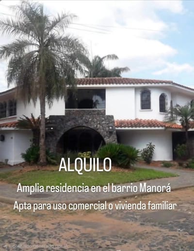 ALQUILO RESIDENCIA EN EL BARRIO MANORÁ
