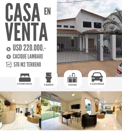 CASA EN VENTA EN LAMBARE