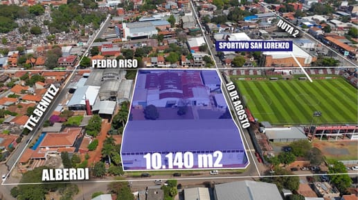 IMPONENTE PROPIEDAD COMERCIAL EN VENTA EN SAN LORENZO (C.L.)