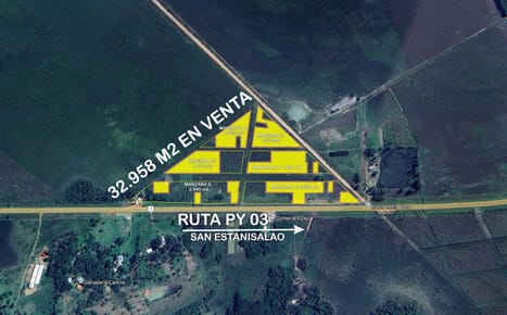 TERRENO DE 32.958 M2 FRACCIONADO EN 84 LOTES EN SAN ESTANISLAO EN VENTA