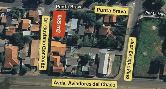 VENDO TERRENO EN ESQUINA A PASOS DE AVIADORES DEL CHACO ASUNCIÓN