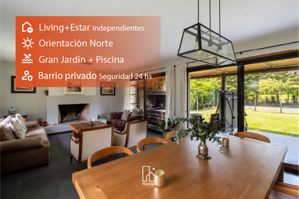 Venta Casa 3 Dormitorios Altos de la Tahona - 1 planta - Gran Jardín + Piscina al Norte - Living + Estar