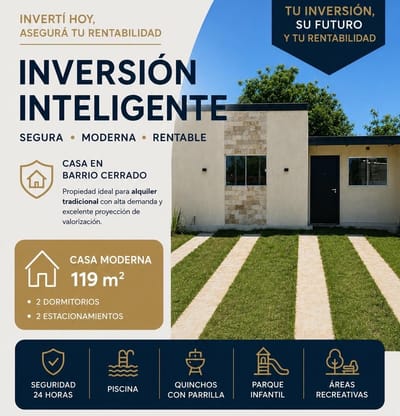 Casa a estrenar en Arasy Luque 
