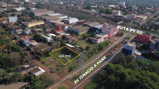 Terreno en Venta sobre avenida en Ciudad del Este