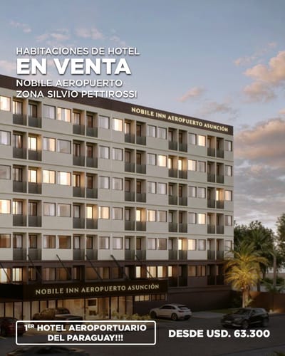VENDO DEPARTAMENTO EN NOBILE INN- PRIMER HOTEL AEROPORTUARIO