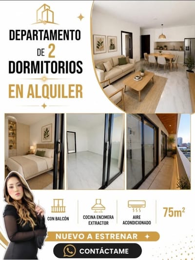 DEPARTAMENTO EN ALQUILER DE 2 DORMITORIOS CERCA UNIVALLE