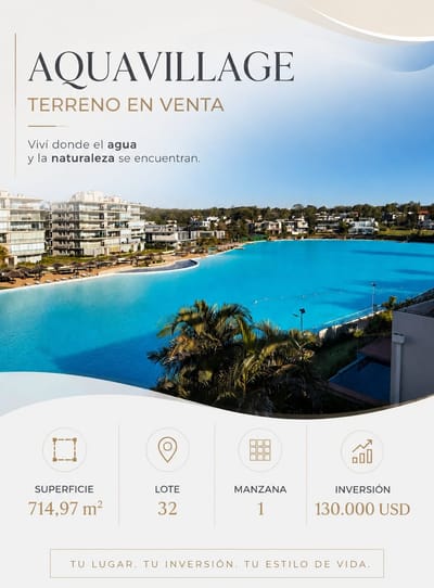 VENDO TERRENO EN ALTOS CONDOMINIO AQUAVILLAGE: UBICACIÓN PRIVILEGIADA