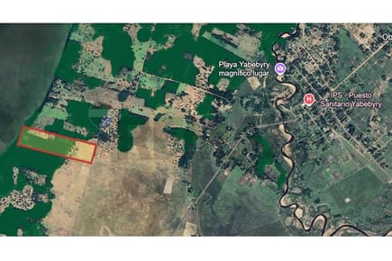 TERRENO DE 25 HECTÁREAS EN COSTA YABEBYRY AYOLAS, MISIONES EN VENTA