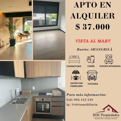 ¡¡¡ APTO 1 DORM, BALCON COCHERA, EN 1ERA LINEA!!!
