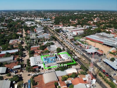 Vendo propiedad en esquina de 2.119 m2 sobre madame lynch