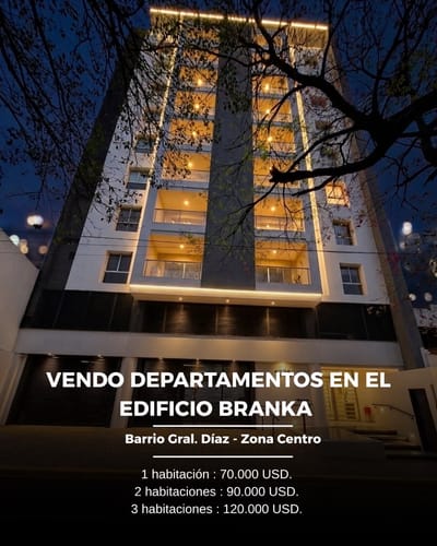 Vendo departmentos terminado en el edificio branka en el centro de asuncion