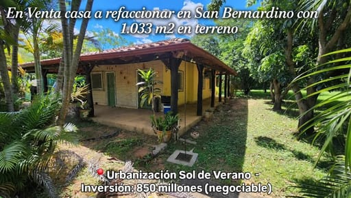 CASA EN VENTA CON EXCELENTE UBICACIÓN EN SAN BERNARDINO