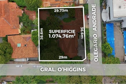 AMPLIO TERRENO EN ESQUINA EN VILLA MORRA - ASUNCIÓN EN VENTA (1.076 M2)