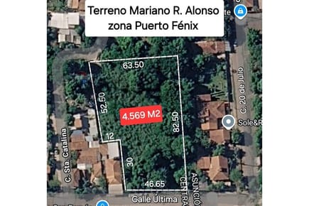 TERRENO DE 4.569 M2 EN MARIANO R. ALONSO EN VENTA