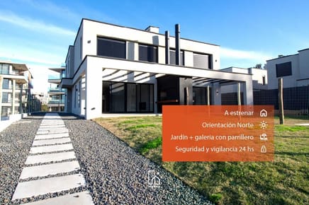Venta Casa en Barrio Parques - 4 dormitorios - Amplio iluminado - Jardín - Seguridad 24hs - 3 autos