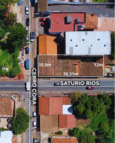 VENDO HERMOSO TERRENO EN ESQUINA EN EL CENTRO DE SAN LORENZO
