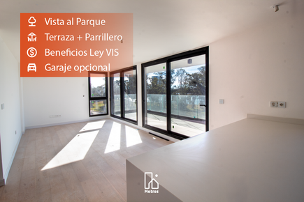 Venta Apartamento Parque Miramar - 2 Dormitorios - Terraza + Parrillero - Garaje opcional