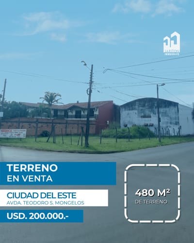 Terreno en Esquina en Venta | Ciudad del Este