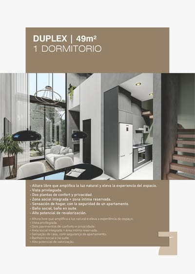 VENDO DUPLEX DE UN DORMITORIO EN ULTIMO PISO CON COCHERA INCLUIDA EDIFICIO SEPTIMO EN CONSTRUCCION